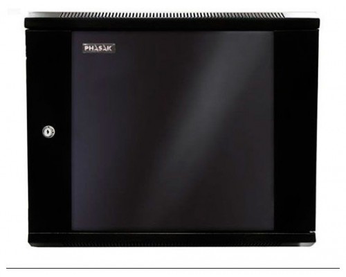 PHASAK Rack mural 19" Phasak Pro  18U  600x600 Montado  (Incluyen 2 vent, bolsa tornilleria)